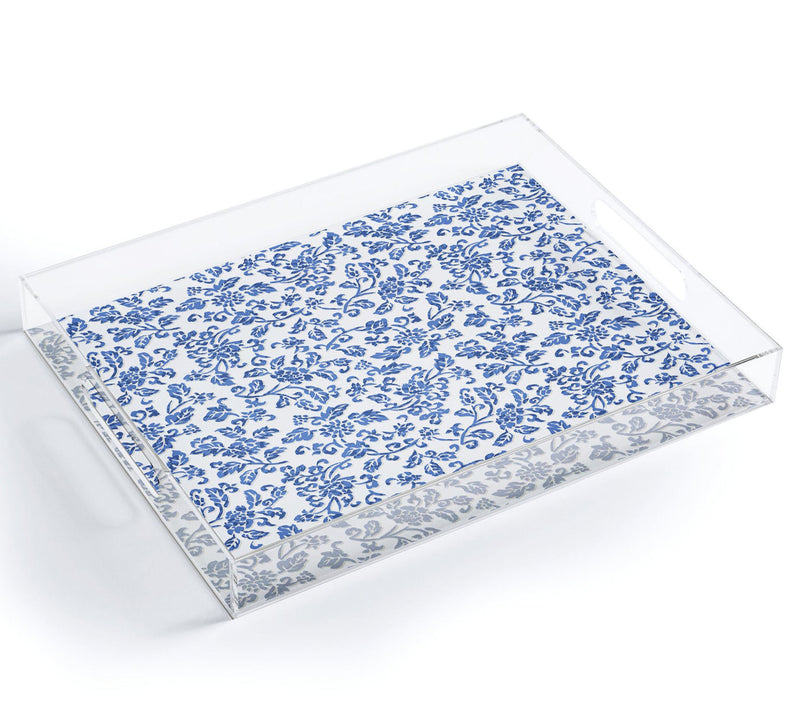 Deny Designs Acrylic Tray -Chinese Flowers 5 byWagner Campelo — Main view