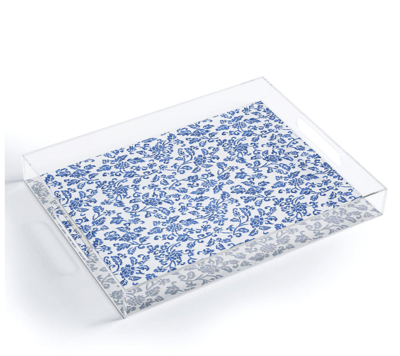 Deny Designs Acrylic Tray -Chinese Flowers 5 byWagner Campelo — View 3