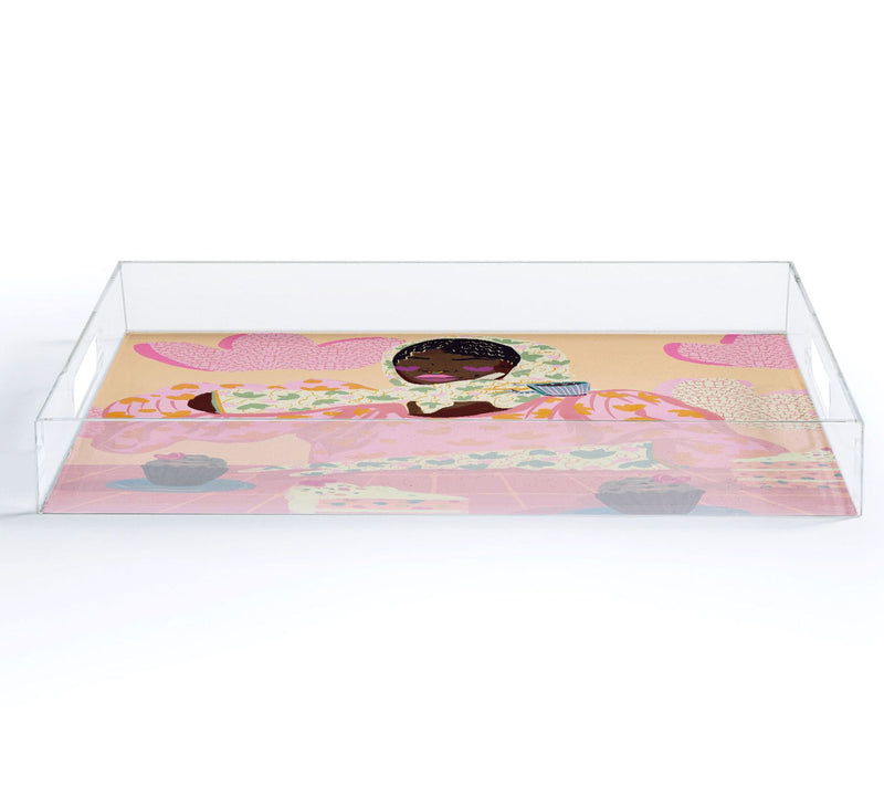 Deny Designs Acrylic Tray -Sweet Elegant by Leela Makes Noise — View 4