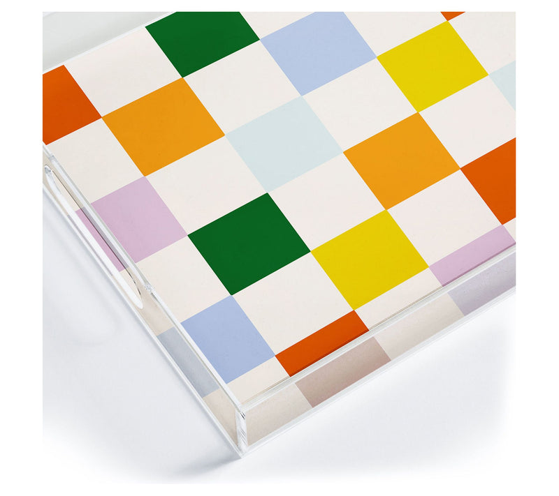Deny Designs Acrylic Tray -Retro Rainbow by Lane and Lucia — View 5