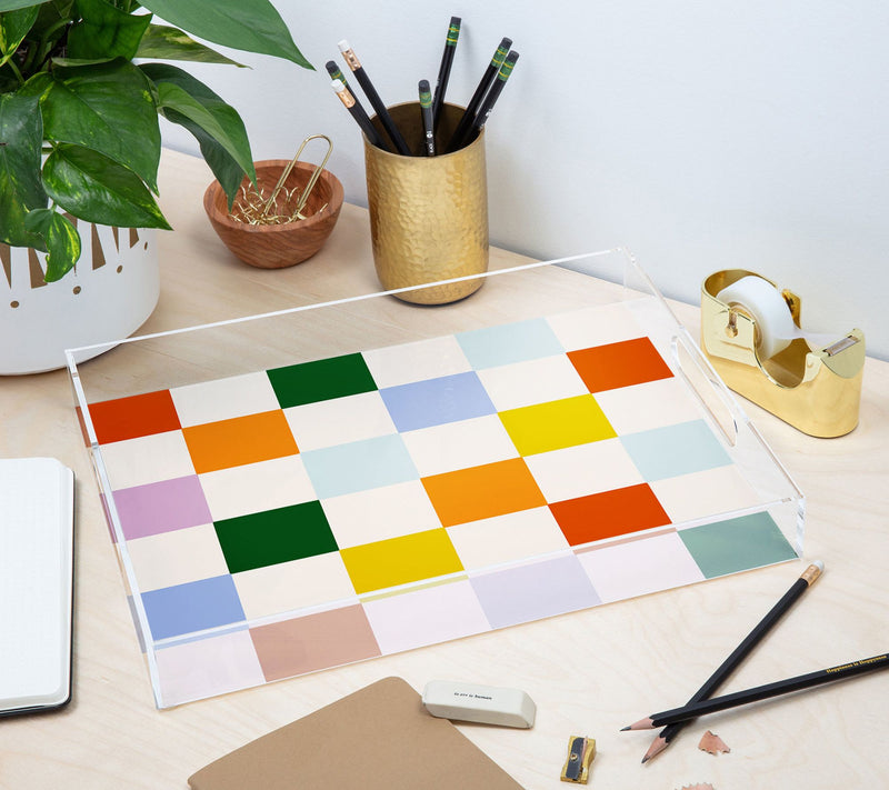 Deny Designs Acrylic Tray -Retro Rainbow by Lane and Lucia — View 6