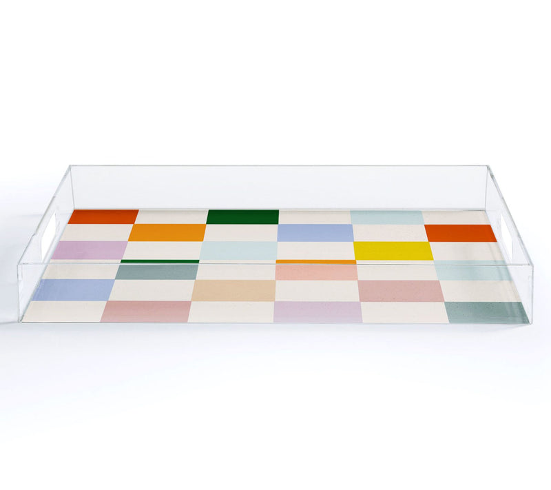 Deny Designs Acrylic Tray -Retro Rainbow by Lane and Lucia — View 4