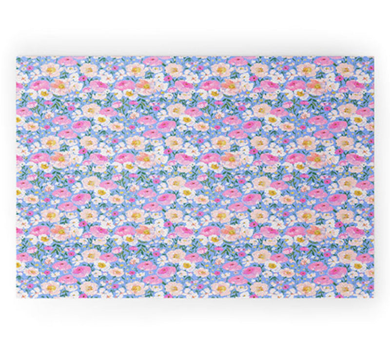 Deny Designs Welcome Mat - Periwinkle Garden byAlison Janssen — Main view