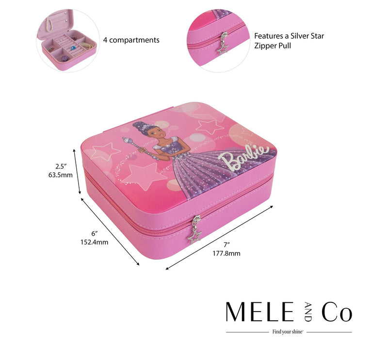 Barbie Star Vegan Leather Travel Jewelry Case by Mele and Co — View 2