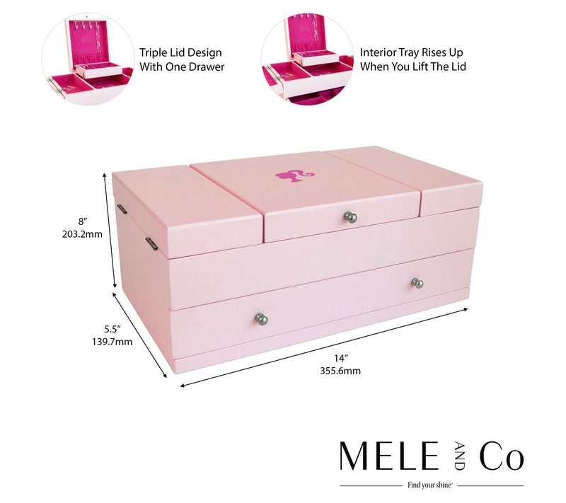 Barbie Baubles & Bling Wooden Jewelry Box by Mele and Co — View 3