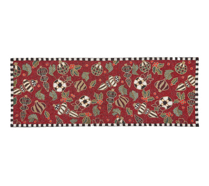 MacKenzie - Childs Deck the Halls Beaded Table Runner