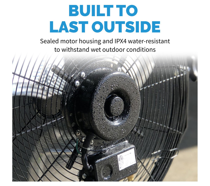 Newair 18" Outd oor High Veloci ty Floor or Wal l Mounted Fan — View 3