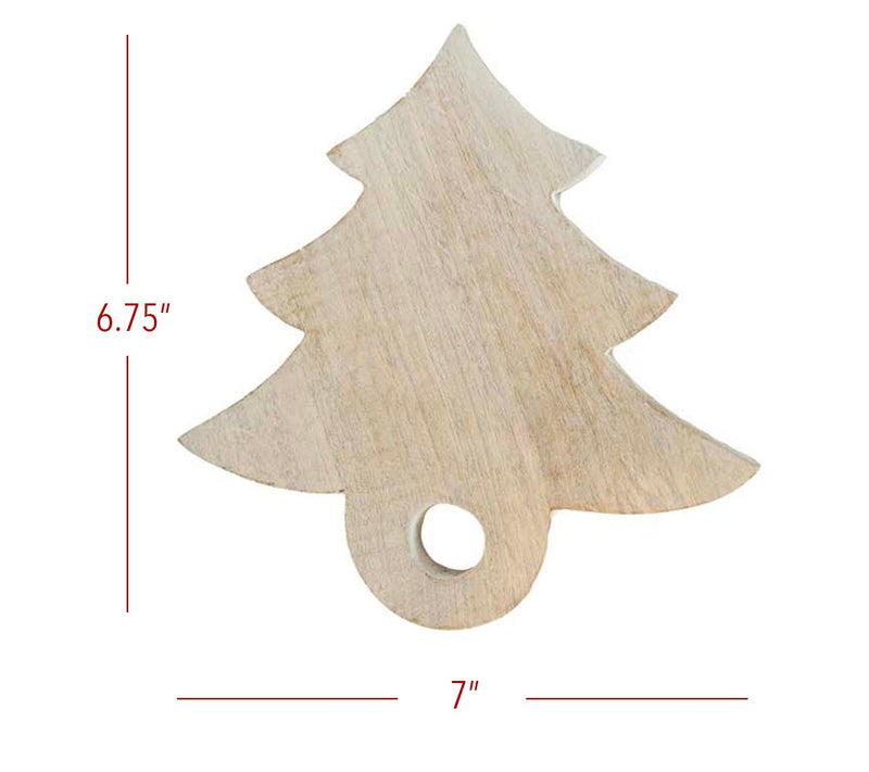 Foreside Home & Garden Set of 4 White Wood TreeBoards — View 7