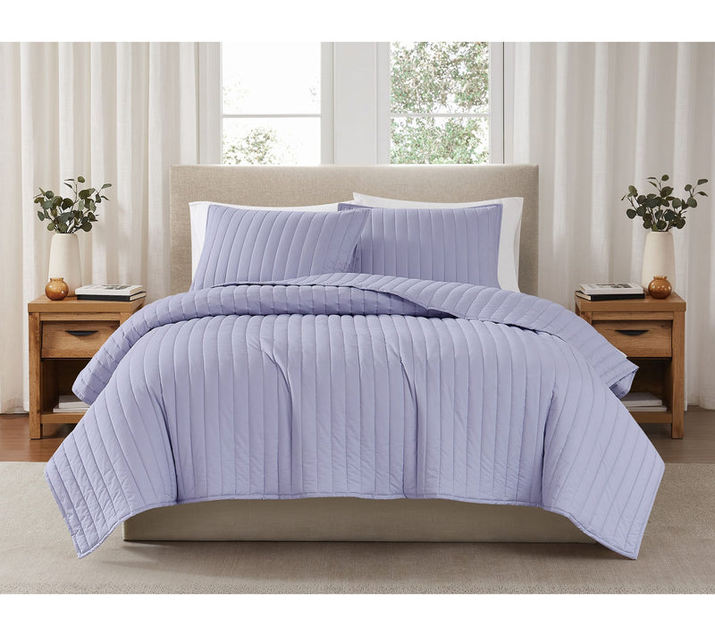 Brooklyn Loom Solid Cotton Percale Twin/Twin XL 2PC Quilt Set — View 24