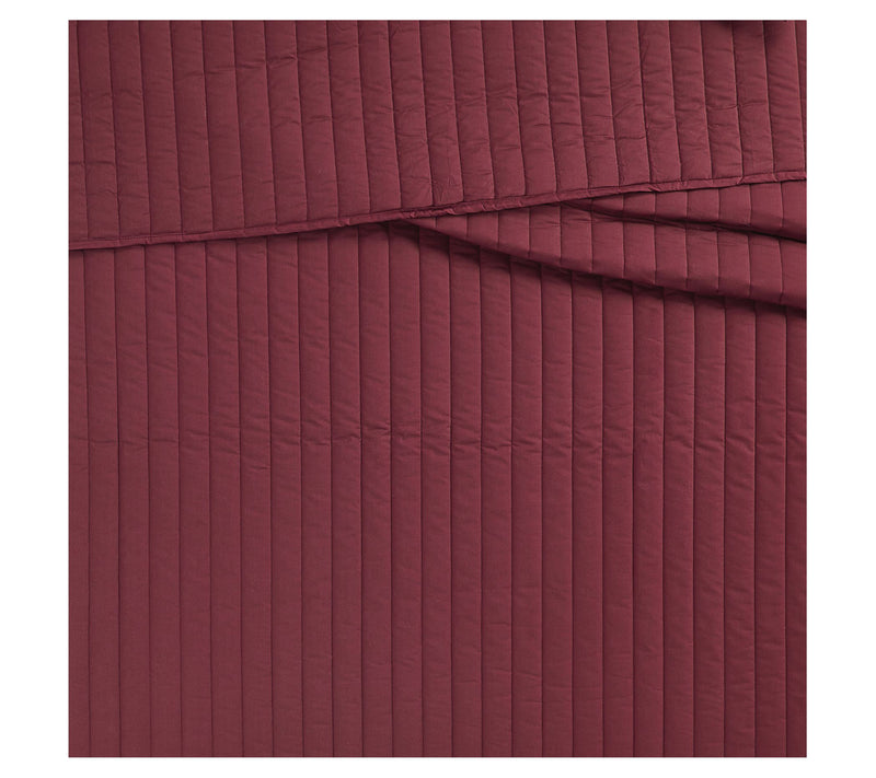 Brooklyn Loom Solid Cotton Percale King 3 PieceQuilt Set — View 5