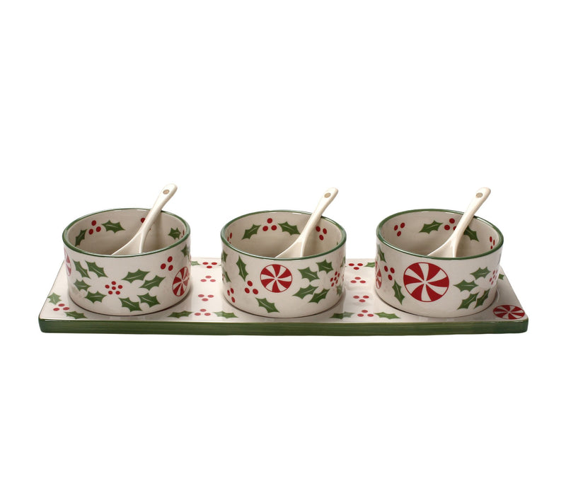 Temp-tations Seasonal Condiment Set with (3) Bowls and Spoons — View 5