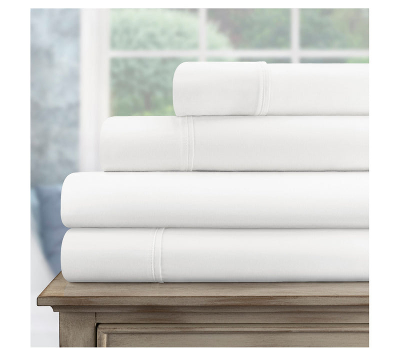 Superior 700 Eg yptian Cotton S olid Deep Pocke t Sheet Set, QN — View 2