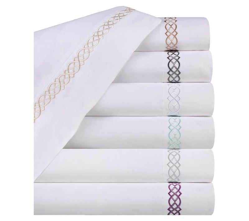 Superior Egyptian Cotton Embroidered Sheet Set,Cal King — View 5