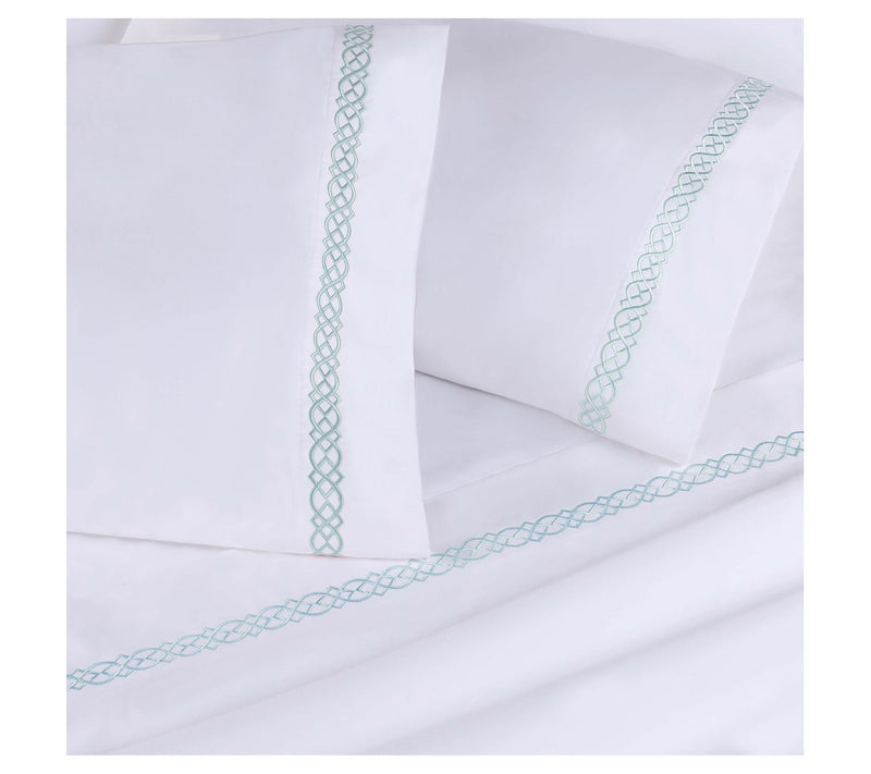 Superior Egyptian Cotton Embroidered Sheet Set,Cal King — View 3