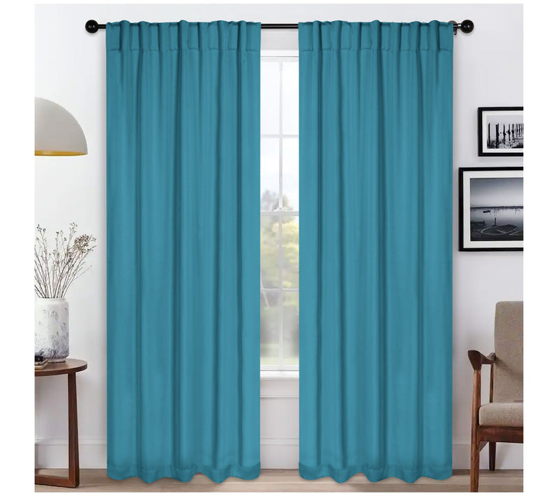 Superior Solid Blackout 2 Piece Back Tab Curtain Set, 52X84 — View 22