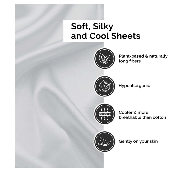 Superior Rayon made from Bamboo Solid Sheet Set, Split King — View 4