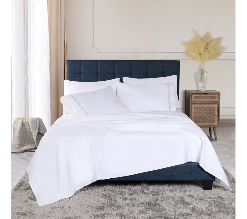 Superior Egyptian Cotton Embroidered Sheet Set,Queen — View 7