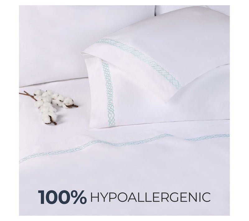 Superior Egyptian Cotton Embroidered Sheet Set,Queen — View 11