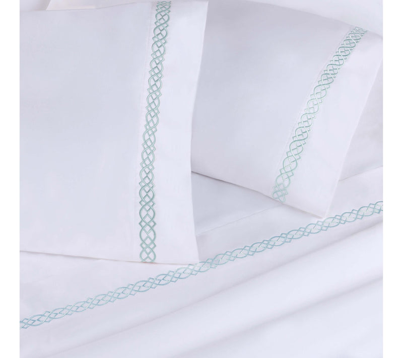 Superior Egyptian Cotton Embroidered Sheet Set,Queen — View 8