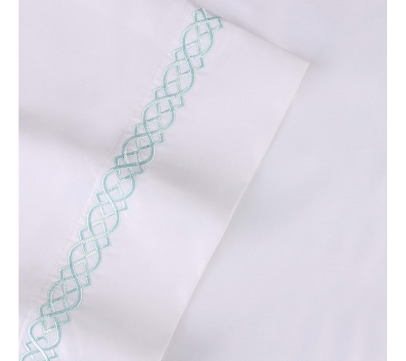 Superior Egyptian Cotton Embroidered Sheet Set,Queen — View 9