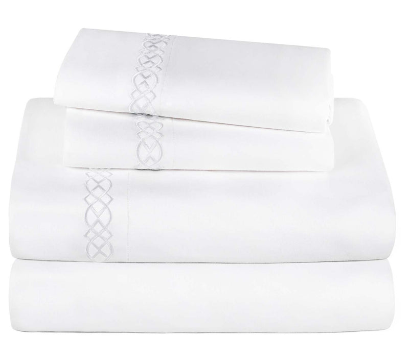 Superior Egyptian Cotton Embroidered Sheet Set,Queen — View 6