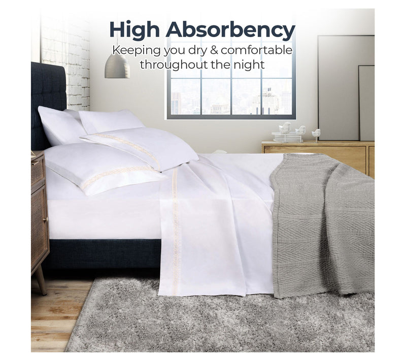 Superior Egyptian Cotton Embroidered Sheet Set,King — View 7
