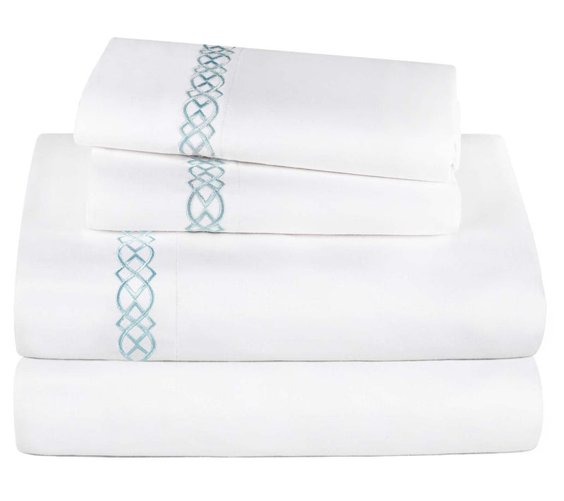 Superior Egyptian Cotton Embroidered Sheet Set,Full — View 3