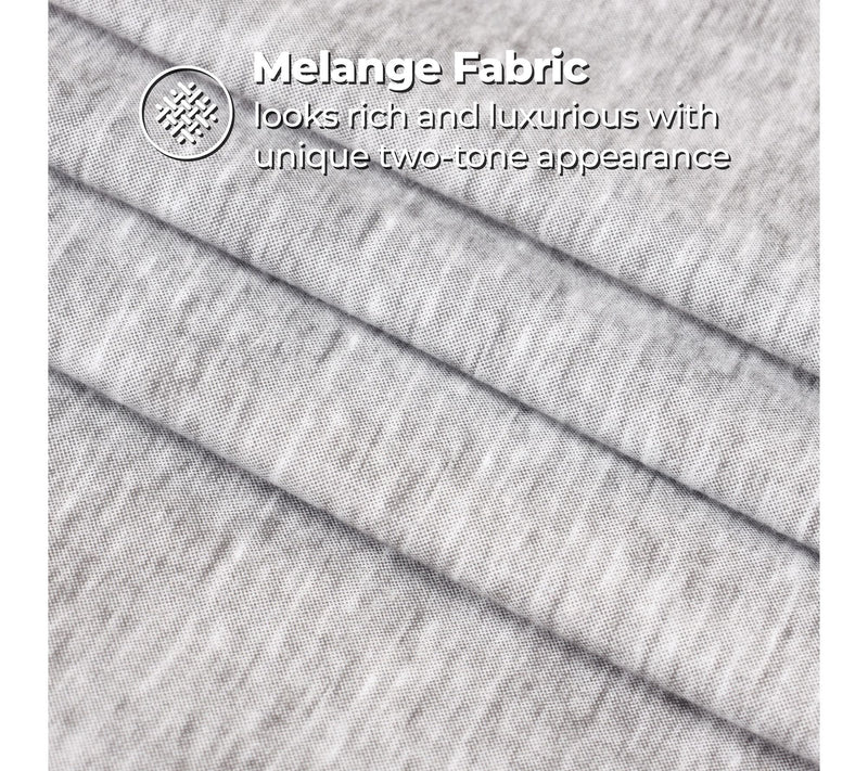 Superior Melange Flannel Cotton Deep Pocket Sheet Set, King — View 8