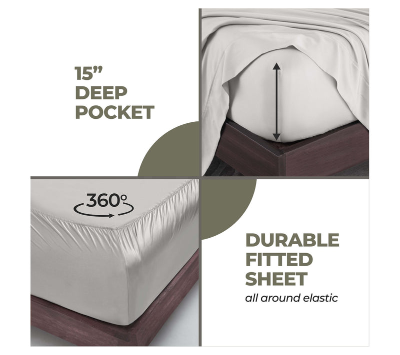 Superior Beechwood Modal 400TC Deep Pocket Sheet Set, Twin XL — View 4