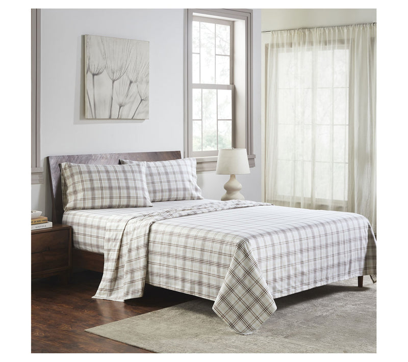 Superior Plaid Flannel Cotton Deep Pocket Sheet Set, Twin — View 15