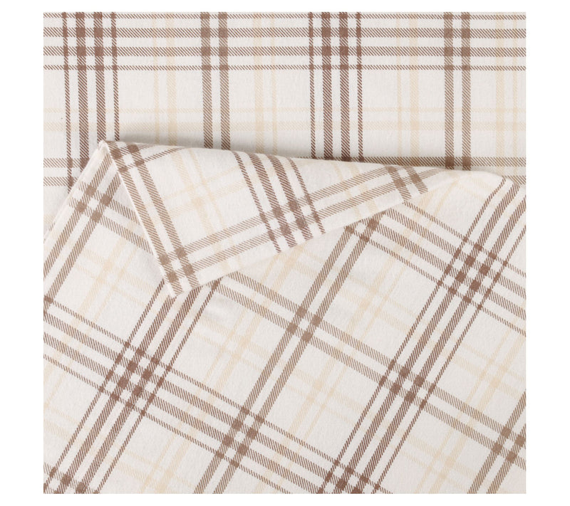 Superior Plaid Flannel Cotton Deep Pocket Sheet Set, Twin — View 6