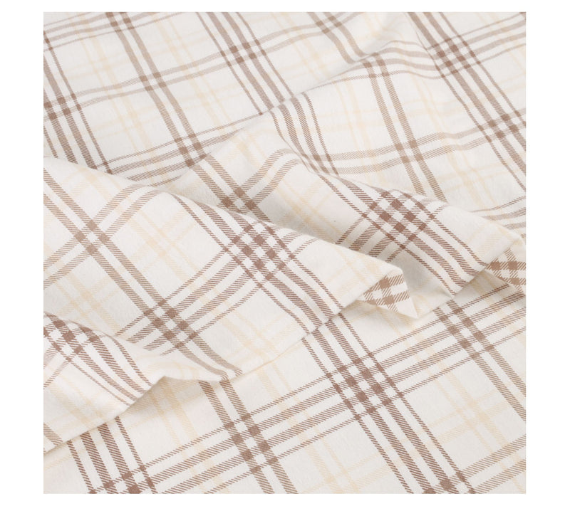 Superior Plaid Flannel Cotton Deep Pocket Sheet Set, Twin — View 8