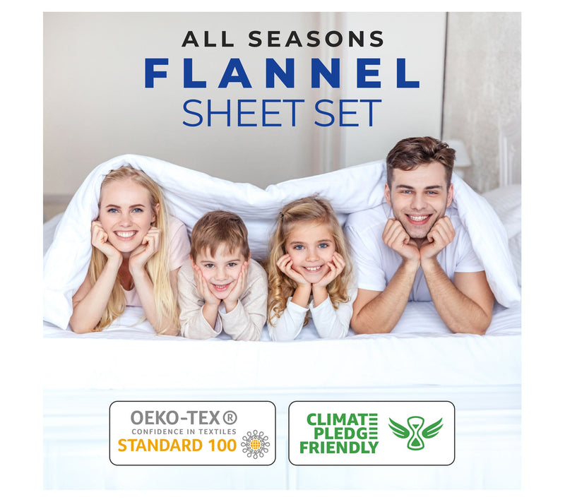 Superior Plaid Flannel Cotton Deep Pocket Sheet Set, Twin — View 12