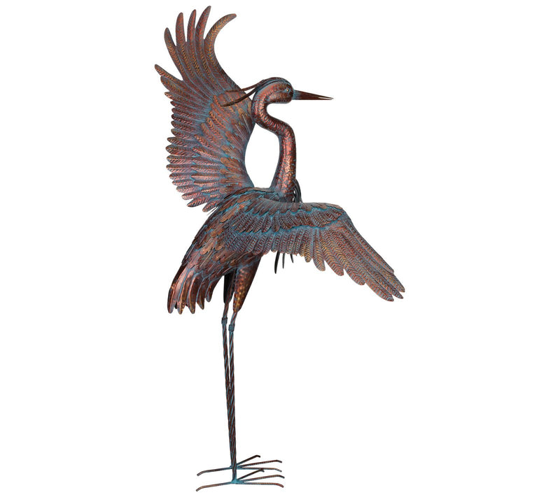 Regal Art & Gift Copper Patina Heron 48" - Dancing — Main view