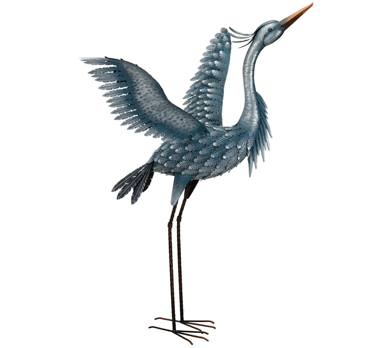Regal Art & Gift Metallic Blue Heron - Wings Up — View 3