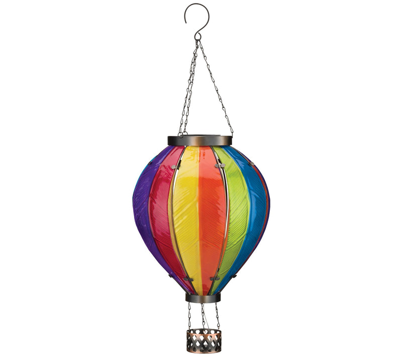 Regal Art & Gift Hot Air Balloon Solar LanternXLG - Rainbow — Main view