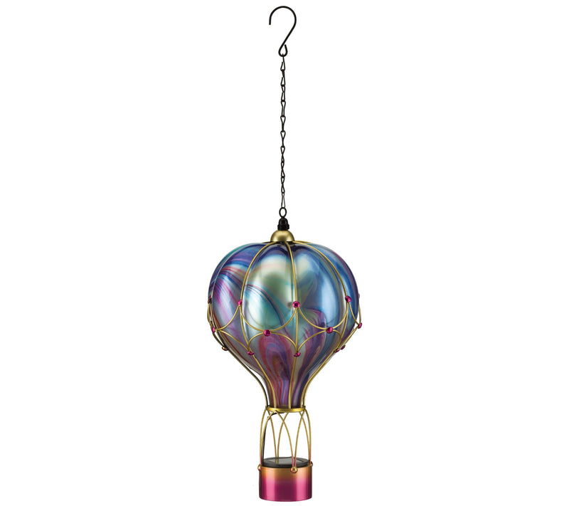 Regal Art & Gift Swirl Balloon Solar Lantern LG- Orange — View 3