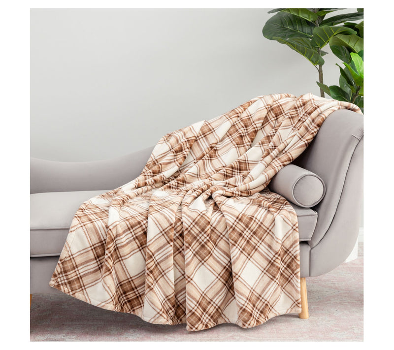 Berkshire 60x70 Plaid Twill Velvetsoft Throw in Gift Box — View 5