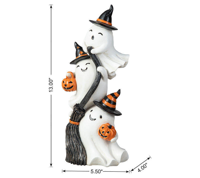 Glitzhome 13.00''H Halloween Stacked Ghost Table Decor — View 6