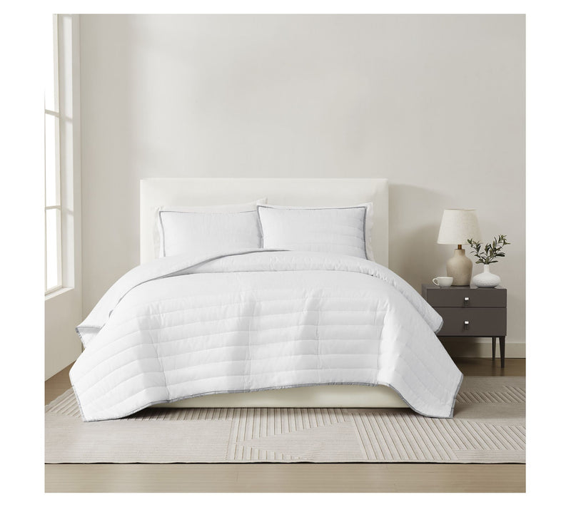 Christian Siriano NY Cotton Sateen King 3pc Quilt Set — View 17