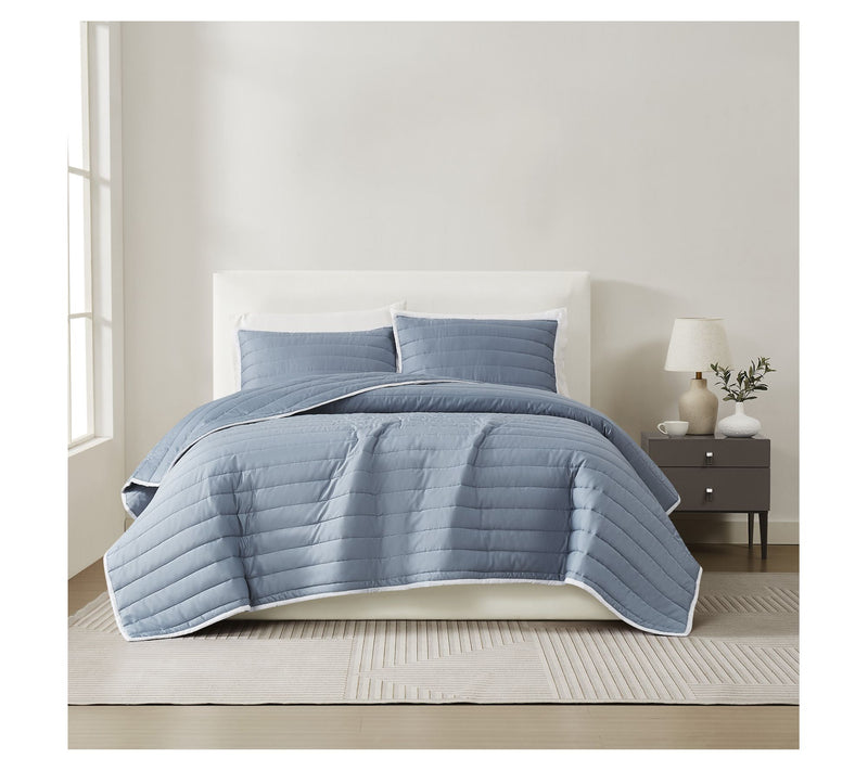 Christian Siriano NY Cotton Sateen Full/Queen 3pc Quilt Set — View 13