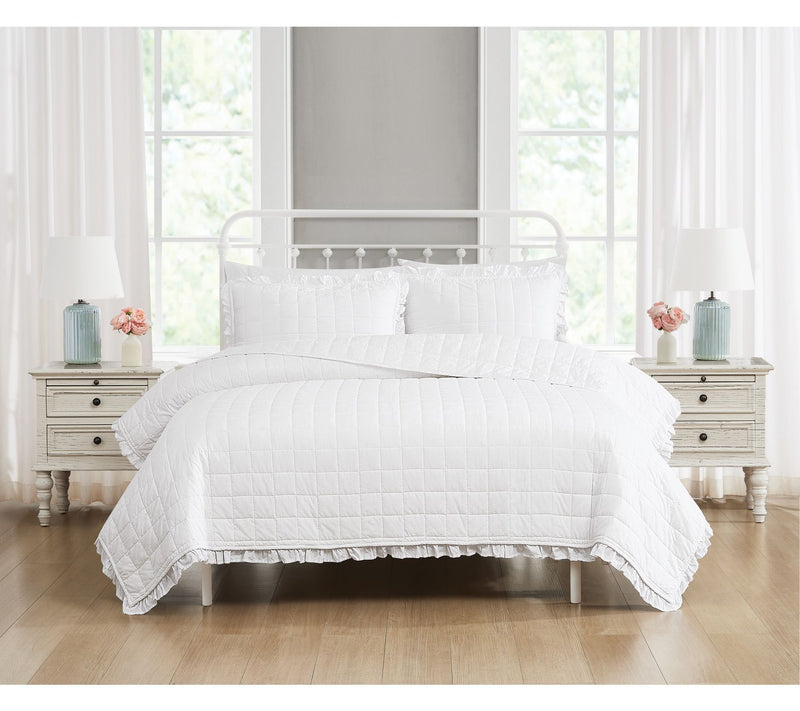 The Farmhouse by Rachel Ashwell Ruffled Twin/TXL Quilt Set — Main view