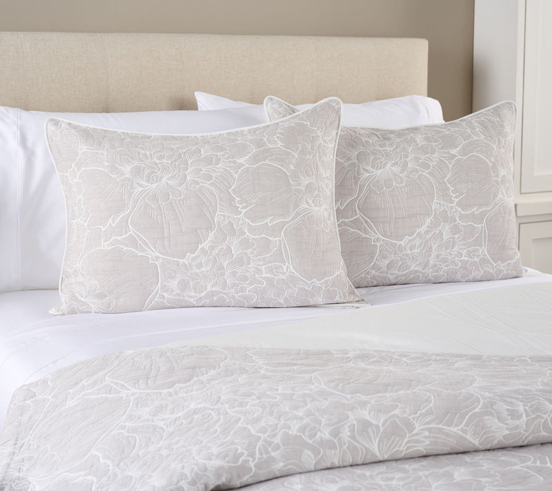 Northern Nights Floral Gauze Matelasse Comforter Set- King — View 4