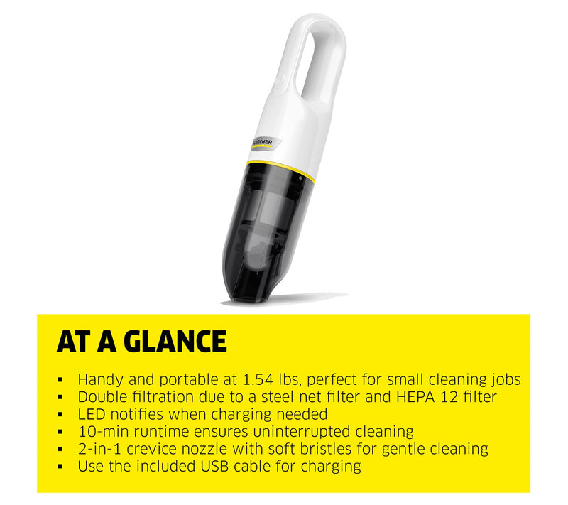 Karcher CVH 2 Cordless Handheld Vacuum Cleaner — View 3