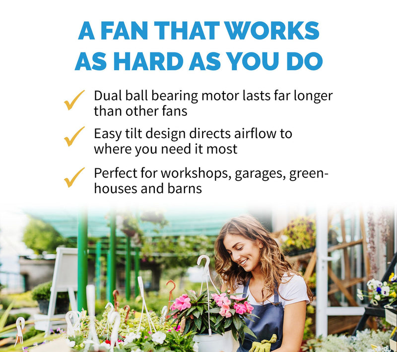 Newair 20" Outdoor High Velocity Wall Mounted Fan — View 5
