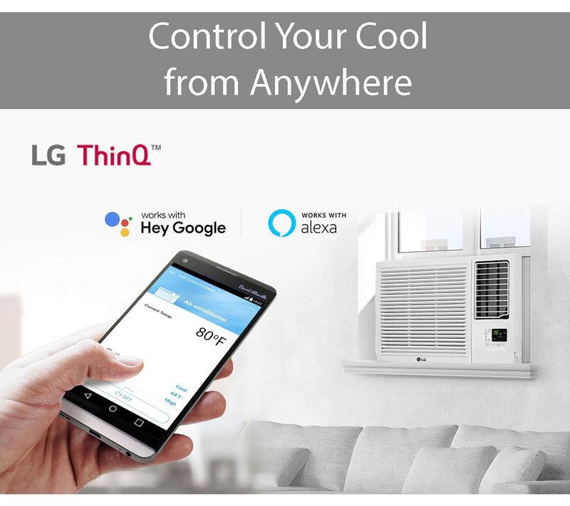 LG 23,000 BTU 230V Smart Window Air Conditioner with Heat — View 5