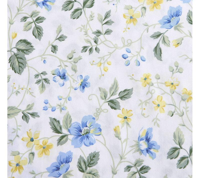 Laura Ashley Meadow Floral Cotton 4-Piece SheetSet-Queen — View 9