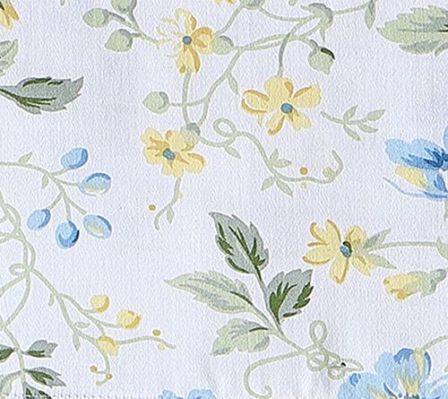 Laura Ashley Meadow Floral Cotton 4-Piece SheetSet-Queen — View 2