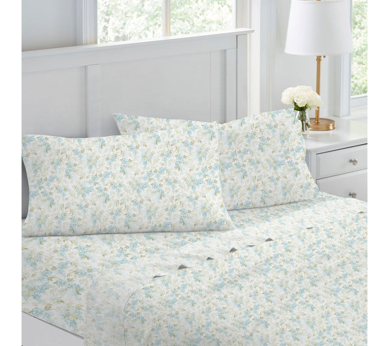Laura Ashley Rena Cotton 4-Piece Sheet Set - Quen — View 2