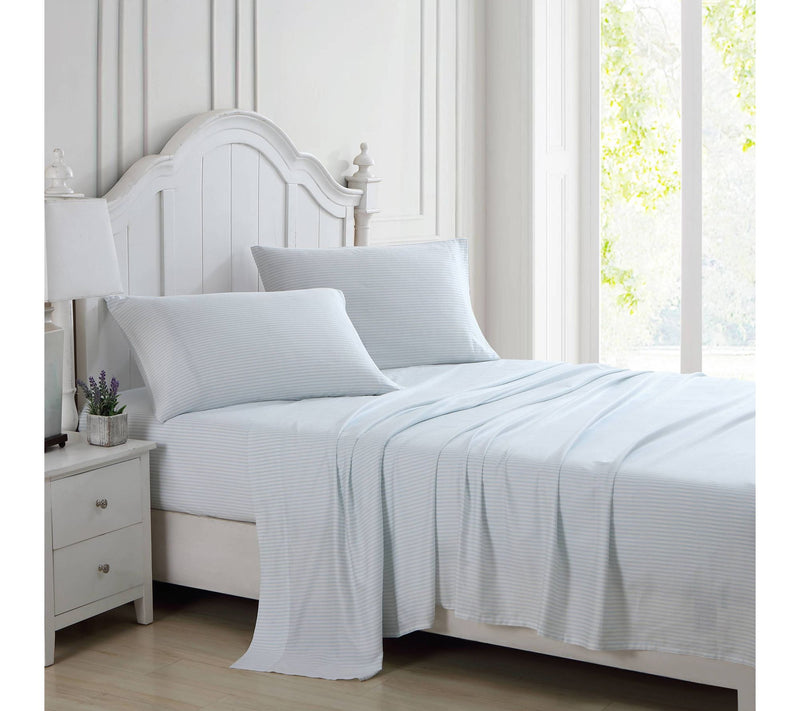 Laura Ashley Ramona Cotton 4-Piece Sheet Set -een — View 2